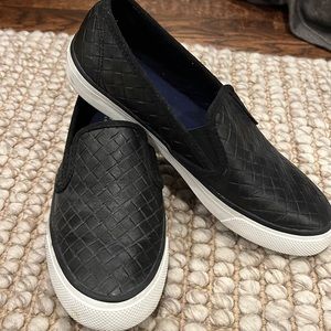 Sperry Leather Woven Sneakers